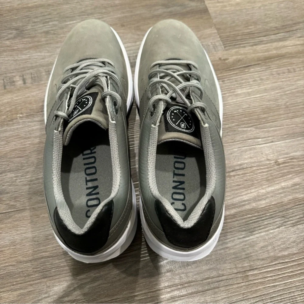 FootJoy Contour Series Grey Spike Athletic Golf Shoes Sneakers 54129